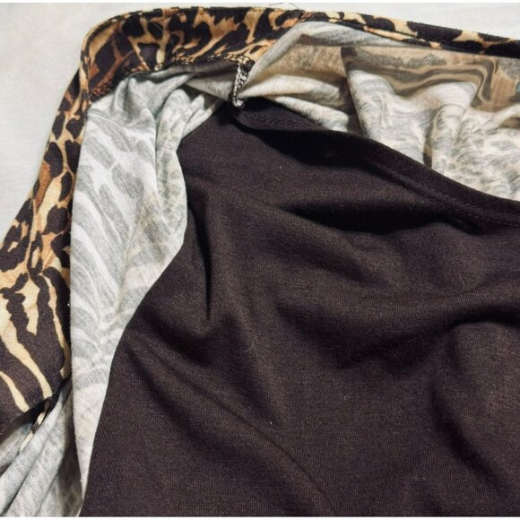 Liz & Me Womens 3X Cat Animal Print Open Front Cardigan Top 26/28W - Picture 8 of 8